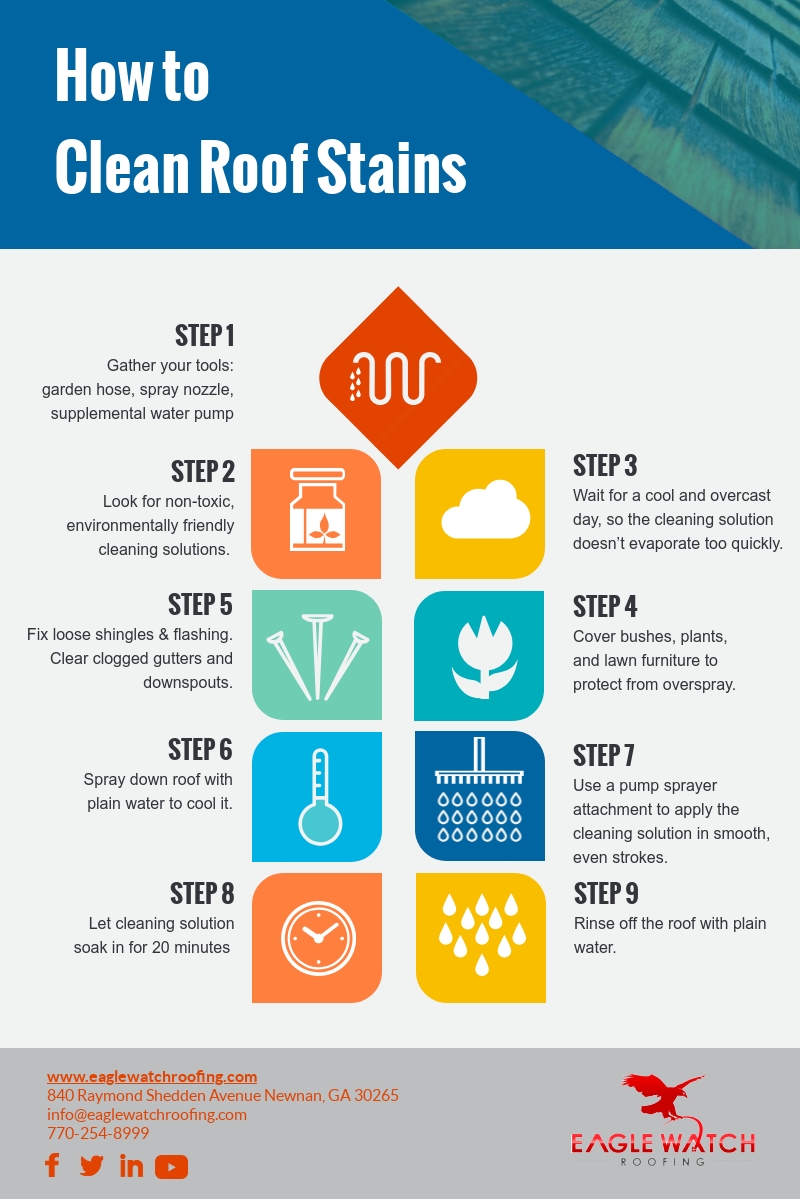 How to Clean Roof Stains [infographic]