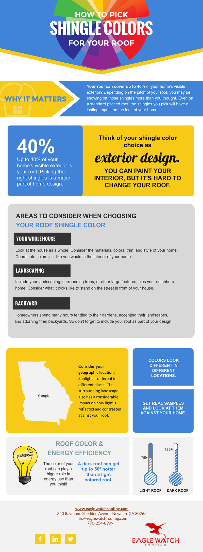 How to Pick Shingle Colors for Your Roof [infographic]