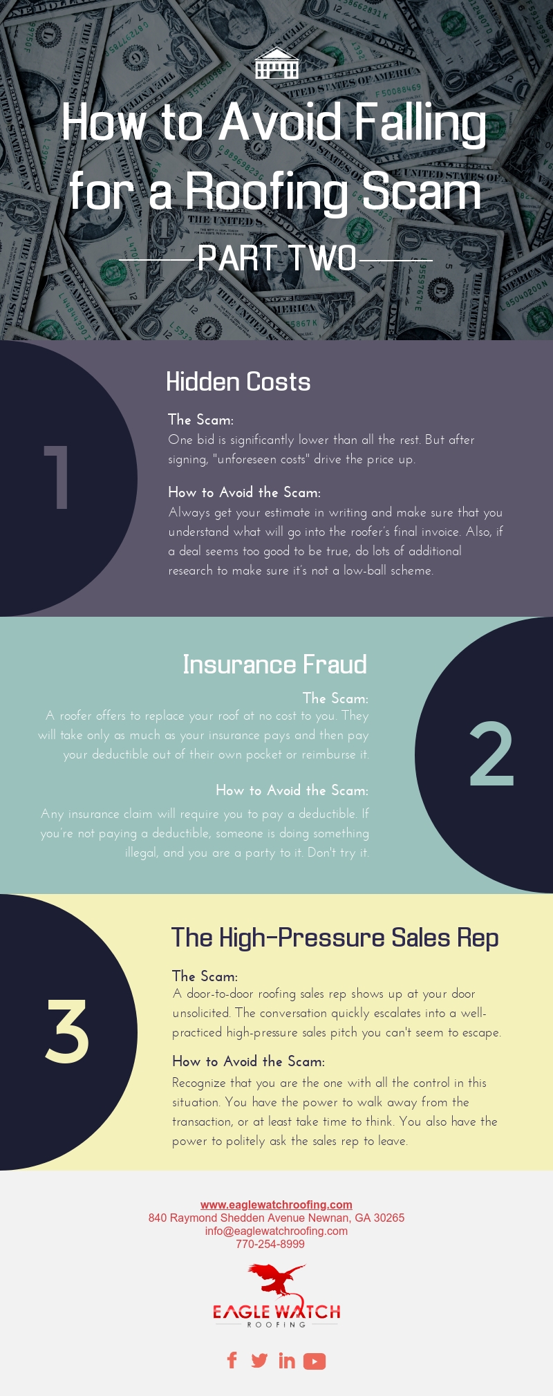 How to Avoid Falling for a Roofing Scam - Part Two [infographic]