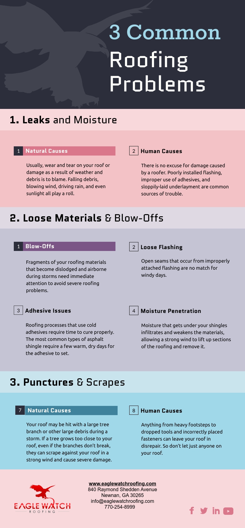 Three Common Roofing Problems [infographic]