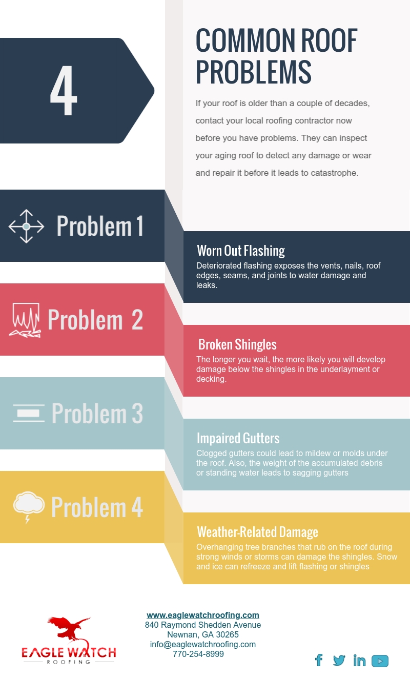 4 Common Roof Problems [infographic]