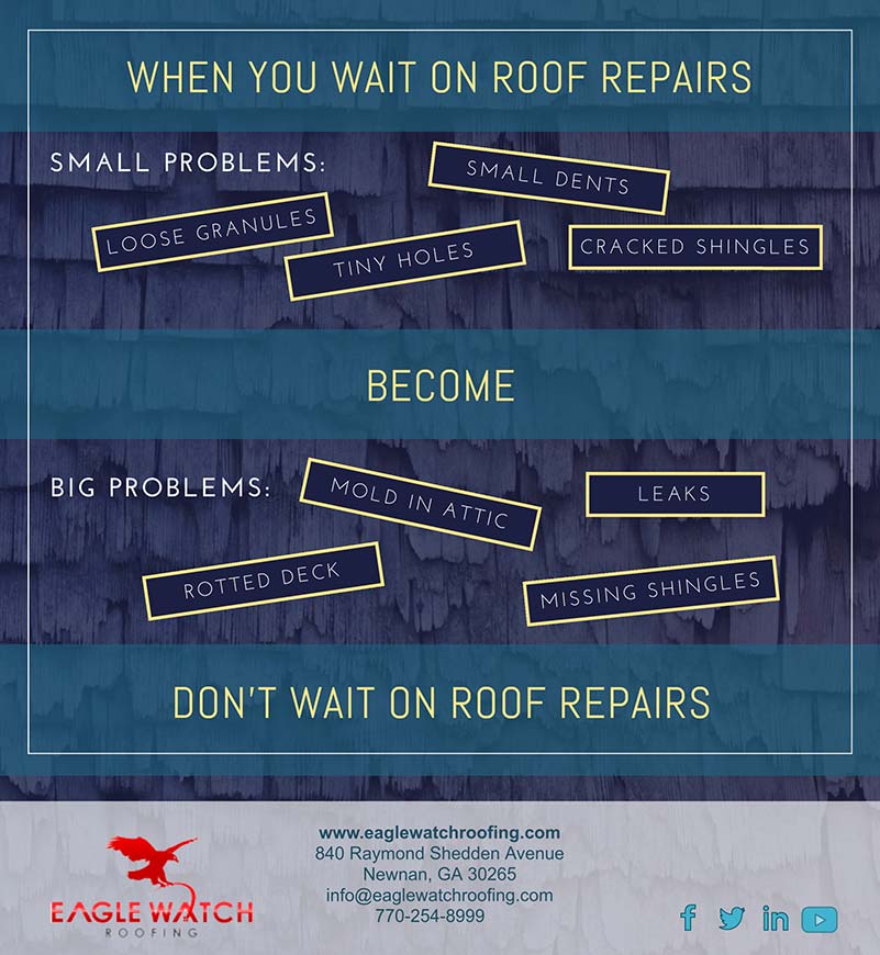 Don't Wait to Fix Roofing Problems [infographic]