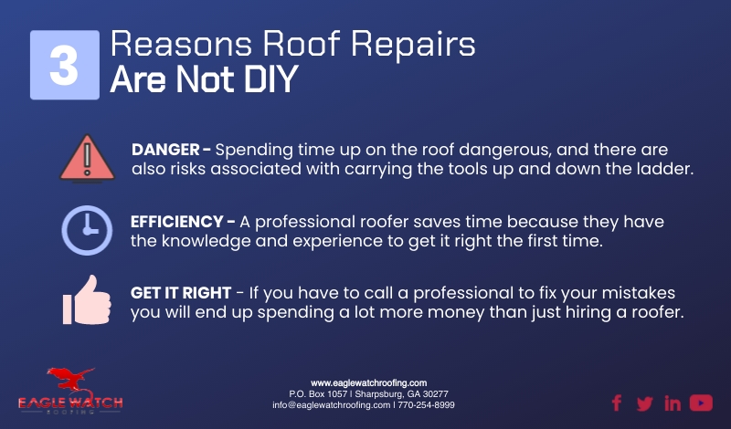 Three Reasons Not to DIY Your Roof [infographic]