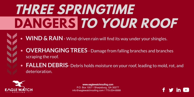 Three Spring Dangers to Your Roof [infographic]