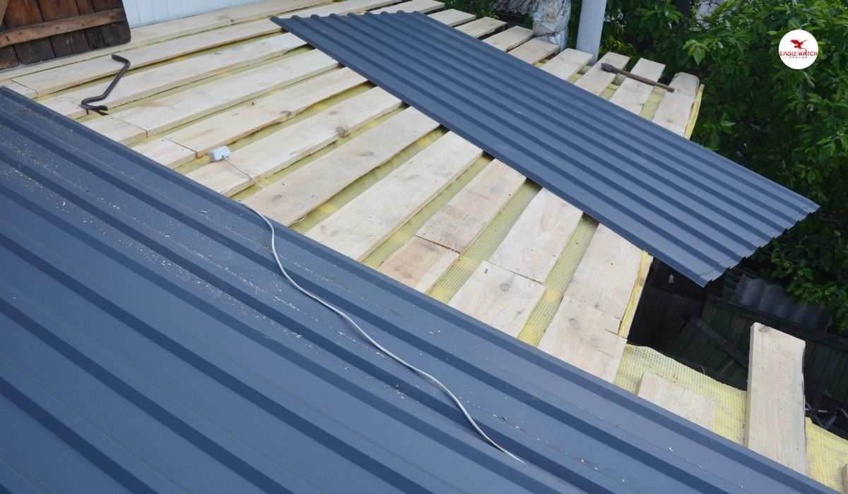 metal roof installation