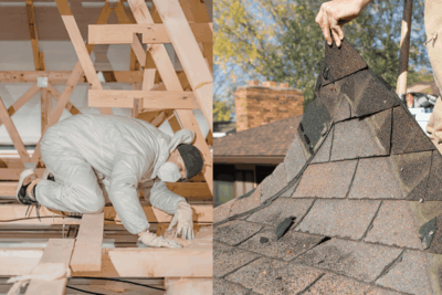 spray foam insulation and roof repair