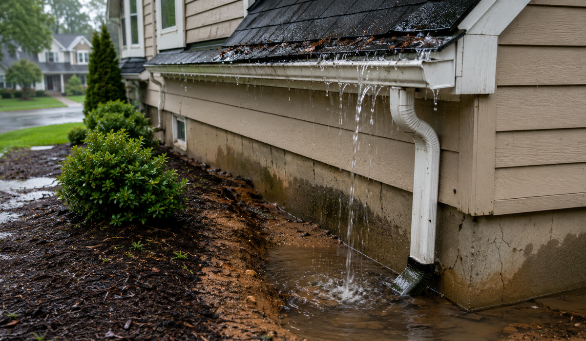 Gutter Damage Is Often a Drainage Problem Before It Looks Like a Structural Problem