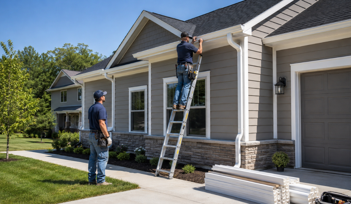 Gutter Installation, Cleanup, and Final Review
