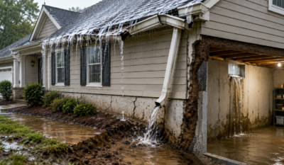 Why Gutter Problems in Newnan, GA Often Lead to Foundation and Basement Damage