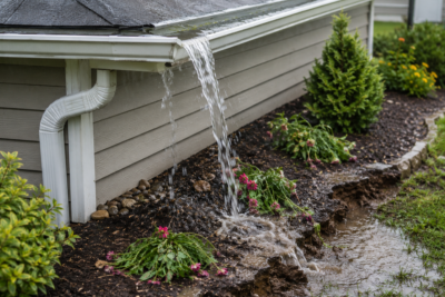 What Happens to Your Landscaping When Gutters Are Installed at the Wrong Pitch