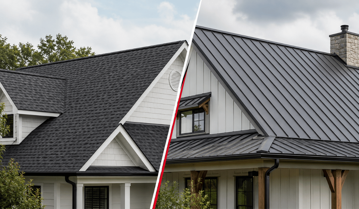 Shingle Roofing vs. Metal Roofing